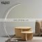HUAYI New Listed Modern Simple Design Home Lighting 24w Standing Indoor Bedroom Acrylic Led Floor Lamp