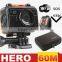 Full hd 1080p action camera,waterproof to 60 meters without case,supporting WIFI remote controlling via App on smartphone