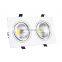 Dimmable Angle Rotatable LED Ceiling Spot Light 7W 12W 15W Round/Square LED Recessed Downlight With AC 85-265V LED Driver