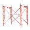 Heavy Duty Scaffolding Frame System European Standard Galvanized Painted Blue Yellow Red Clamb Ladder Scaffold