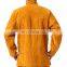 Fire Retardant Welder Clothing Cowhide Spark Proof Coverall Split Cow Leather Welding Jackets