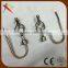 Modern metal Twist finials for curtain tiebacks hooks for whole set