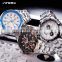 Sinobi Creative Chronograph Watch For Men Stainless Steel Band Watch Stopper Wristwatch S9720G