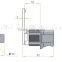 2015 FEILEI MS408-2 factory sell China zinc quarter turn show case lock
