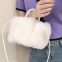 011Newly arrived small plush handbag High quality women's popular design Cloud plush purse personality girl faux fur handbag