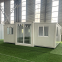 portable prefabricated full bathroom tiny expandable container house 20 ft 20ft blue 30ft 3 bedroom with porch india australia