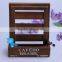 factory price high quality wooden peer set storage box with glass top