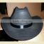 Wholesale Custom Cowboy Hat Non-woven funny Party Hat With wide Brim black silk band party favors cowboy hats