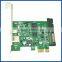 PCI express X1 to USB3.1 Gen1 USB3.0 with header USB 19pin converter expansion card adapter