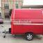 7.6 * 5.5ft red Food Van / Street Food Vending Cart For Sales, Hot Dog Cart / Mobile Food Trailer With Big Wheels in line with E