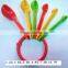 New products 2016 Colorful Portable Silicone Measuring Cups Spoon