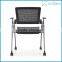 878C 2016 Luxury Office Chairs/Meeting Room Chairs With Writing Tablet /Fashionable Folding Training Chairs with wheels