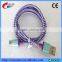 Metal Shell Micro USB Charger Cable 1M Braided Nylon V8 Data Sync Charging Cord Adpter Line