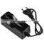 Black 18650 Battery Charger With EU/UK/US Plug for Charging 18650 Li-ion Battery