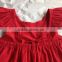 2015 new hot sale red elegent pinafore dress kids boutique latest dress design