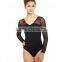 adult 3/4 sleeves mesh ballet leotards women sexy ballet leotard BL574