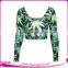 wholesale plain sexy women crop top sweat suit for girls