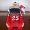 DJ-XT-23 christmas inflatable santa claus drive NO.25 floating car by mechanic tire inflation