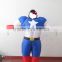 DJ-CO-111 Adult Chub Captain America Inflatable Blow Up Color Full Body Costume Jumpsuit