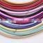 3mm Mixed Colors Zinc Alloy Lobster Clasp Silk Cord Necklace