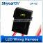 300W LED Wiring Harness In 3m Length With top Quality Relay And Luxury Switch Button Motorcycle Wiring Harness