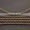 Sterling Silver 925 Cable CHAIN "Rolo" 14ct Rose gold plated