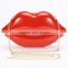 Hot sale 2016 red lips clutch bag women evening bags small purse handbags acrylic clutch party wedding bag shoulder bag                        
                                                Quality Choice