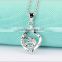 hot sale 925 sterling silver wedding pendant micro pave silver 925 jewelry