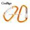 Aluminum Spring Locking Carabiner Snap Hook Hanger Keychain Hiking Camping #FLQ187-7C(Mix-s)