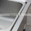 Commercial hotel restaurant stainless steel kitchen sink cabinet with faucets