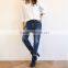 Best-Selling Quick Dry Sexy Ladies 100% Cotton Jeans With Ripped Holes