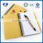 Customised cartoon cheap price notebook with pen