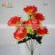 6 heads double color artificial rose flower