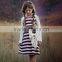 wholesale baby girl lake fringe print vintage children dress