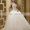 vestidos-novia 2016 Elegant illusion neckline V shape back wedding dress DM-025 Luxury crystals bridal wedding gown