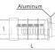 CPTAU Series Al/Cu Bimetal Sleeve Lug High Temperature With PA66 Coating