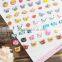 New fashion kawaii korean stationery 100pcs lovely Decorative sticker cartoon animal student DIY phone 3Dstickesr diary stickerS