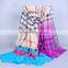 Geometric Plaid Viscose Scarf women new fashion shawl Voile Scarves 180*95