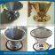 stainless steel cone shapes mesh strainer pour over coffee dripper with stand (free sample)
