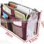 Oxford and Mesh Promotional Folding Fashion Cosmetic Bags with Compartments