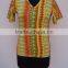 2015 screen printed geometrical printed ladies & girls wear hojari t-shirts / New design girls wear t-shirts