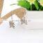Drop Earrings Sliver Plated Butterfly Shaped Vintage Dangle Earring for Women