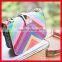Wholesale hot sale beautiful rainbow pu leather bag for girls