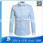 Custom Man Sky Blue Color Shirt with Polka Dots
