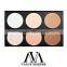 6 Color pressed powder cosmetic powder compact