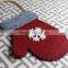 Promotional Cute Felt christmas mitten greeting card bag holder new for 2015