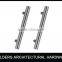 L shaped stainless steel pull handle for glass door