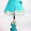 Wholesale blue table lamp Home decor Reading lighting Table lamp resin crafts