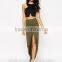 Ruched Side And Side Split latest long skirt design lady skirt