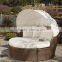 wholesale china manufacture Modern round rattan daybed